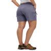 BASUDAM Women's Athletic Shorts Quick Dry Cargo Lightweight Zipper Pockets Summer Outdoor Hiking Running Grayish Purple S view 2