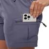 BASUDAM Women's Athletic Shorts Quick Dry Cargo Lightweight Zipper Pockets Summer Outdoor Hiking Running Grayish Purple S view 3