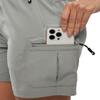 BASUDAM Women's Athletic Shorts Quick Dry Cargo Lightweight Zipper Pockets Summer Outdoor Hiking Running Light Grey M view 3