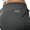 BASUDAM Women's Athletic Shorts Quick Dry Cargo Lightweight Zipper Pockets Summer Outdoor Hiking Running Dark Grey S view 4