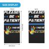Please be Patient I Have Autism Seamless Neck Gaiter Shield Scarf Bandana Face Mask Seamless UV Protection for Motorcycle Cycling Riding Running Headbands view 2