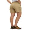 BASUDAM Women's Athletic Shorts Quick Dry Cargo Lightweight Zipper Pockets Summer Outdoor Hiking Running Khaki M view 2