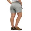 BASUDAM Women's Athletic Shorts Quick Dry Cargo Lightweight Zipper Pockets Summer Outdoor Hiking Running Light Grey XXL view 2