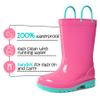 K KomForme Kids Girls & Boys Rain Boots with Easy-on Handles Waterproof Outdoors view 3