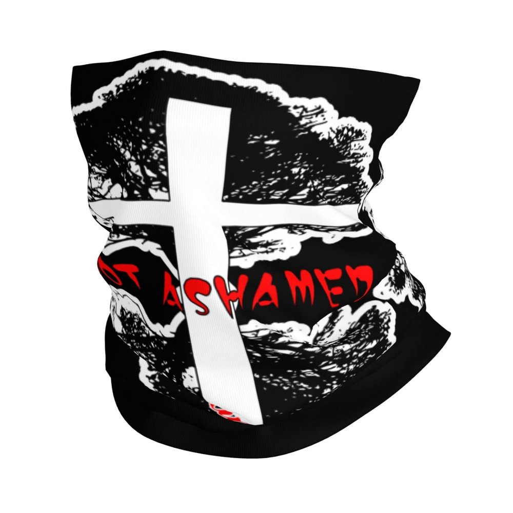 Religious Christian Faith Jesus Seamless Neck Gaiter Shield Scarf Bandana Face Mask Seamless UV Protection for Motorcycle Cycling Riding Running Headbands