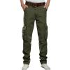 Men's Multi-Pocket Military Pants Athletic Outdoor Cargo Jogger Pants Casual Combat Army Straight Leg Cargo Pants (ArmyGreen,28) view 1