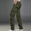 Men's Multi-Pocket Military Pants Athletic Outdoor Cargo Jogger Pants Casual Combat Army Straight Leg Cargo Pants (ArmyGreen,28) view 2