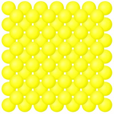 Hanaive 100 Pack Table Tennis Balls Multi Colored 40mm Plastic Balls Bulk Washable Small Game for Carnival Pool Games, Party Decoration Pet Toy(Light Yellow)