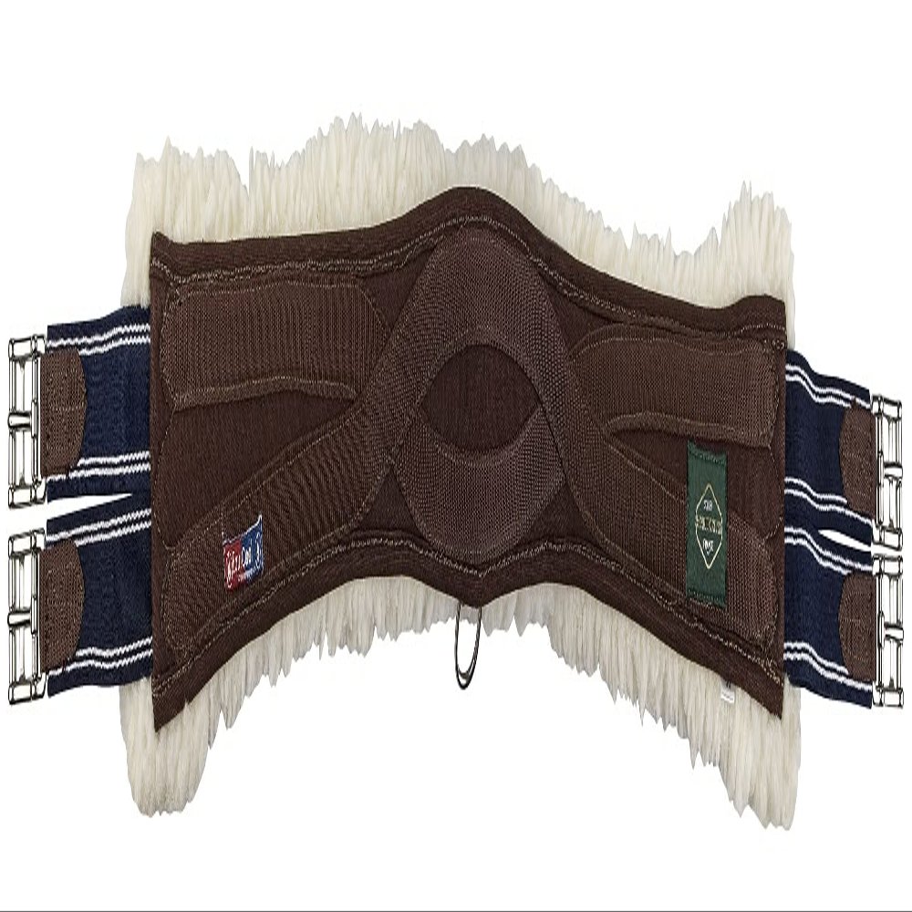 Henri de Rivel Pro Equicool Fleece Snap Girth- Havana- 42