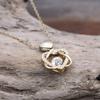 Regalo de San Valentine - para mi hijo, Solo entendi que ers el Amor Hasta que llegaste, joyeria para enamoradas o Mujeres - Collar de oro del Corazon view 3
