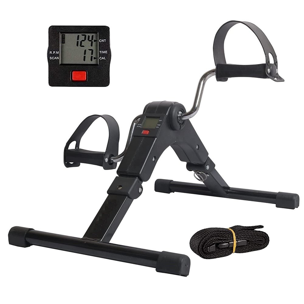 Spancare Pedal Exercise Machine Mini Fitness Cycle with Fixing Strap, Adjustable