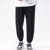JEsilunmaMY Casual Sweatpants for Men Elastic Waist Loose Cotton Jogger Slacks Plus Size Athletic Outdoor Track Lounge Pants (Black,XX-Large) view 2
