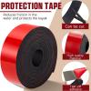 Amylove 1 Pcs Kayak Keel Guard Self Adhesive DIY Kayak Keel Guard for Fiberglass Boat Protector Tape for Aluminum Boat Canoe Hull Prevent Scratches Damage Scars from Rocks Oyster Beds Black (20ft) view 2