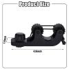 Geelin Kayak Paddle Holder Track Mount Accessories Fishing Standard Paddle Holder Kayak Oar Holder for Rail Rod Pole Fast and Quiet Holding, Black(2 Pcs,Simple Style) view 2