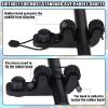 Geelin Kayak Paddle Holder Track Mount Accessories Fishing Standard Paddle Holder Kayak Oar Holder for Rail Rod Pole Fast and Quiet Holding, Black(2 Pcs,Simple Style) view 3