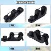 Geelin Kayak Paddle Holder Track Mount Accessories Fishing Standard Paddle Holder Kayak Oar Holder for Rail Rod Pole Fast and Quiet Holding, Black(2 Pcs,Simple Style) view 4