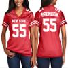 Custom Replica Football Jerseys for Women Front Back Shoulder Add Your Team Name Number Jersey True Red view 2