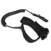 Surfboard Leash, High Elastic TPU Heliciform Surfing Waist Rope Safety Traction Rope for Shortboard Skimboard Fishboard Longboard (Black) view 1