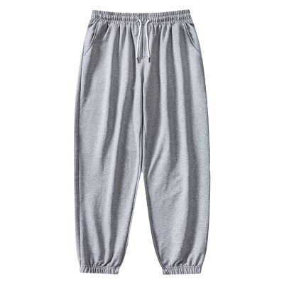 JEsilunmaMY Men's Casual Cotton Sweatpants Drawstring Elastic Waist Loose Jogger Slacks Athletic Outdoor Track Lounge Pants (Grey1,Large)