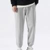 JEsilunmaMY Men's Casual Cotton Sweatpants Drawstring Elastic Waist Loose Jogger Slacks Athletic Outdoor Track Lounge Pants (Grey1,Large) view 2