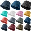 15 Pcs Washed Cotton Bucket Hat Distressed Wide Brim Sun Hats Floppy Packable Fishing Hat Trendy Summer Foldable Flat Top Cap for Women Men Travel Hiking Beach Sports Outdoor, 12 Colors view 1