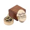 Antique Nautical Unique Brass Sundial Compass with Wooden Box Directional Maritime Navigational Pocket Compass Tool for Hiking Trekking Travelling & Camping by DOLLOND LONDONE1920
