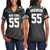 Custom Replica Football Jerseys for Women Front Back Shoulder Add Your Team Name Number Jersey Black view 2