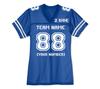 Custom Replica Football Jerseys for Women Front Back Shoulder Add Your Team Name Number Jersey True Royal view 4