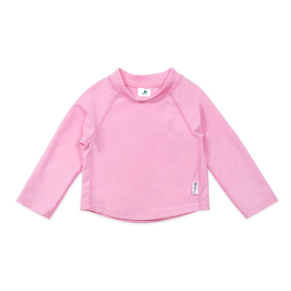 i play. by Green Sprouts Quick-Dry, UPF 50+ Rashguard, 12 mo, Light Pink - Solid, STANDARD 100 by OEKO-TEX Certified, No AZO Dyes
