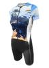 De Soto Sport Women's Forza Hybrid Short Sleeve Trisuit - (Lava Rock Ying Yang, Size Large) view 1