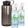 Chlorine Dioxide Set / 4 oz KIT w/Accu-Drop lids / 4.2 oz of HCL and 4.2 oz of Sodium Solution - Includes BPA Free 32 oz Water Bottle | Total 8 oz view 1