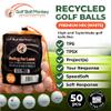 Golf Ball Monkey Recycled Balls for Taylormade Golf Balls Mix 50 Pack- 4A/ Near Mint TP5, TP5X, Project A, Tour Response, Distance Plus, RBZ & Burner Includes Mesh Bag view 2