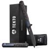 TEKTO F2 Bravo Folding Pocket Knife - D2 Steel Blade, Ceramic Ball Bearings - EDC - Snap, Swift Flip for Camping, Backpacking - 2.4oz (68g), G10 Forged Carbon Handle, Blue Titanium Accents view 1