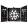 DMI Americana Dartboard Cabinet Set with 18-Inch Paper Dartboard, Reversible Baseball Game, Built-in Cricket Scoring, Darts, Chalk & Mounting Hardware  Classic Black Finish view 1
