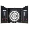DMI Americana Dartboard Cabinet Set with 18-Inch Paper Dartboard, Reversible Baseball Game, Built-in Cricket Scoring, Darts, Chalk & Mounting Hardware  Classic Black Finish view 2