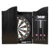 DMI Americana Dartboard Cabinet Set with 18-Inch Paper Dartboard, Reversible Baseball Game, Built-in Cricket Scoring, Darts, Chalk & Mounting Hardware  Classic Black Finish view 3