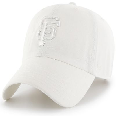 '47 New York Yankees Adjustable Cap Clean Up MLB, San Francisco Giants White/White, One Size