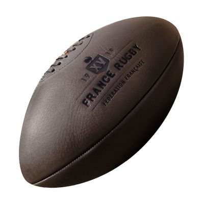 Gilbert Rugby Ball - Vintage France Rugby Ball - Handcrafted Leather Ball Embossed with Team Logo