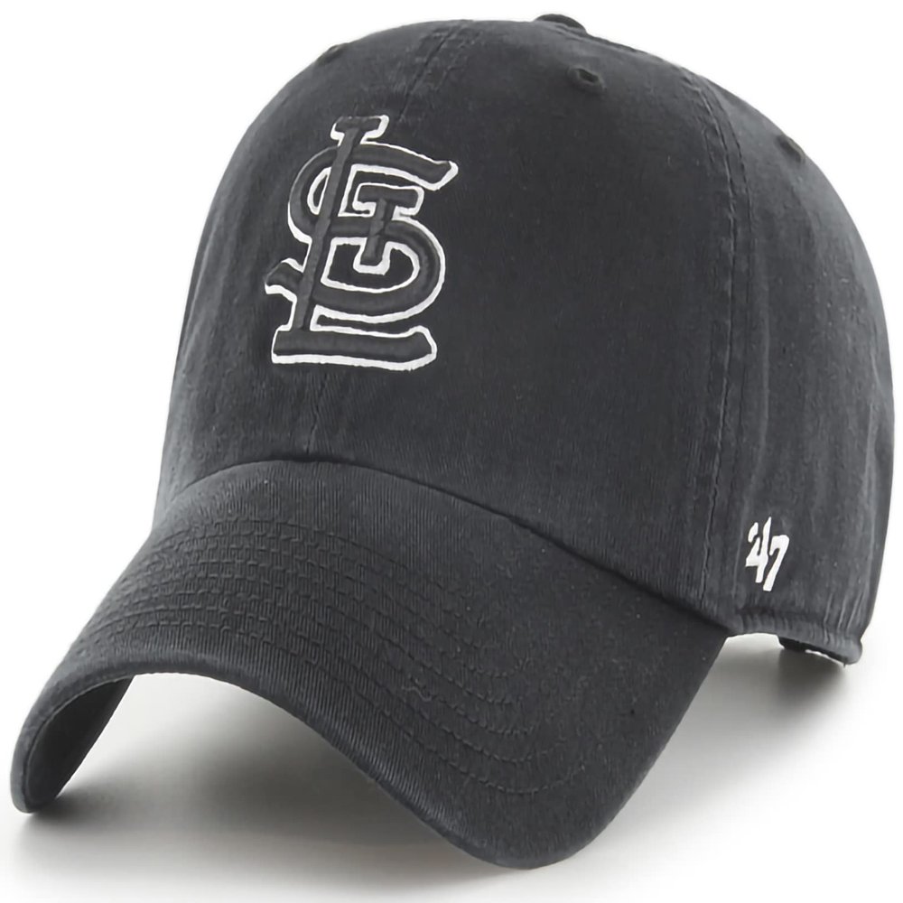 '47 St. Louis Cardinals Adjustable Cap Clean Up MLB, Black, One Size