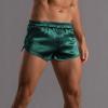 Mens Satin Silk Boxers 3 Inch Lounge Shorts Sexy Split Side Pajama Bottoms Elastic Waist Short Pants view 2