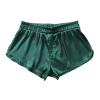 Mens Satin Silk Boxers 3 Inch Lounge Shorts Sexy Split Side Pajama Bottoms Elastic Waist Short Pants view 4