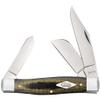 Case XX WR POCKET KNIFE LARGE STOCKMAN - SMOOTH BLACK/GREEN/NATURAL CANVAS MICARTA, ITEM 23476, LENGTH CLOSED 4 1/4 INCH (10375 SS) view 1