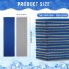 Hosuly 30 Pack Cooling Towels, 40"x12" Ice Breathable Chilly Sweat Rag Microfiber Workout Rags for Gym Towels for Neck and Face for Yoga Golf Sport Running(Light Gray, Dark Blue) view 2