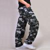 JEsilunmaMY Multi-Pocket Cargo Pants for Men Mid Waist Outdoor Military Army Cotton Pants Loose Slacks Hiking Camo Pants (Blue,38) view 2
