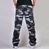 JEsilunmaMY Multi-Pocket Cargo Pants for Men Mid Waist Outdoor Military Army Cotton Pants Loose Slacks Hiking Camo Pants (Blue,38) view 3