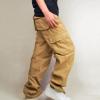 JEsilunmaMY Multi-Pocket Cargo Pants for Men Mid Waist Outdoor Military Army Cotton Pants Loose Slacks Hiking Camo Pants (Khaki2,33) view 2