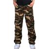 JEsilunmaMY Multi-Pocket Cargo Pants for Men Mid Waist Outdoor Military Army Cotton Pants Loose Slacks Hiking Camo Pants (Khaki1,34)
