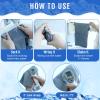 Hosuly 30 Pack Cooling Towels, 40"x12" Ice Breathable Chilly Sweat Rag Microfiber Workout Rags for Gym Towels for Neck and Face for Yoga Golf Sport Running(Light Gray) view 4