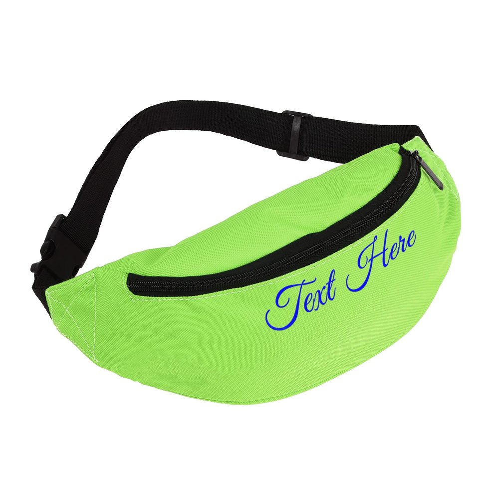 Sinseike Custom Embroidered Neon Fanny Pack,Personalized Adjustable Waist Straps Waist Bags (Personalized)