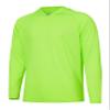 Willit Men's Sun Shirts UPF 50+ Rash Guard Long Sleeve Sun Protection Hoodie SPF UV Fishing Lightweight Athletic Running Fluorescent Green L view 1